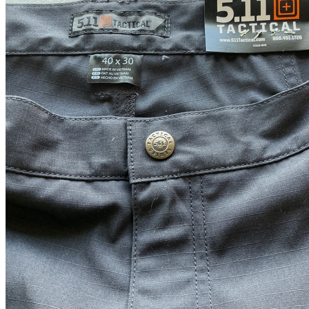 5.11 Tactical Taclite Pro Pant Mens 40x30 Grey Ripstop Cargo Work Pants - Picture 6 of 11
